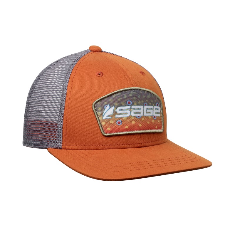 Sage Patch Trucker Hat – Brook Trout – Little Fort Fly and Tackle